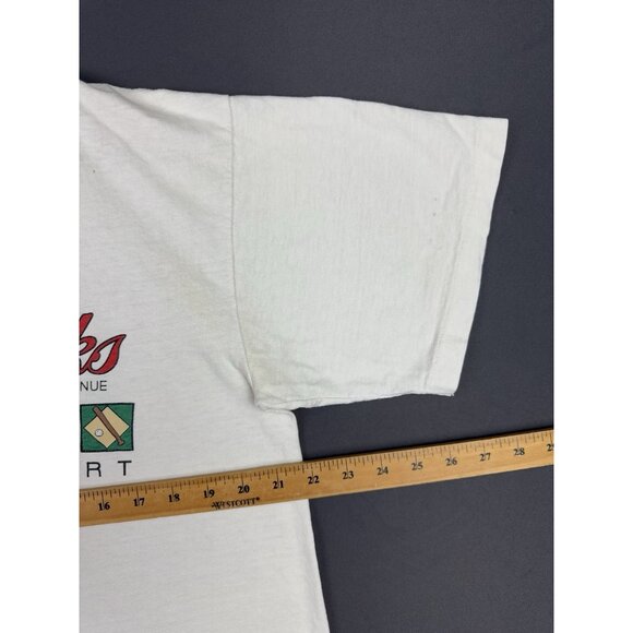 Vintage 90's Saks Fifth Avenue Traditional Sport Rare White Shirt Promo XL Art T - Picture 11 of 12